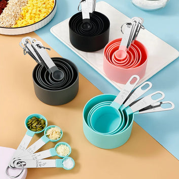 4/8Pcs Measuring Spoons Teaspoon Sugar Scoop Cake Baking Flour Measuring Cups Stainless Steel Handle Kitchen Measuring Tools