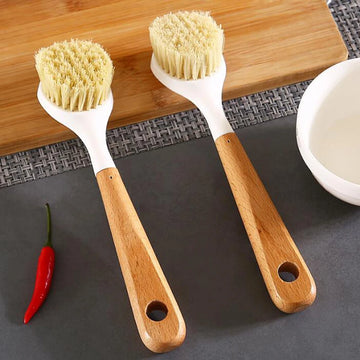 Dish Scrub Brushes Kitchen Cleaning Scrubbers for Washing Pan Pot Natural Sisal Bristles Cleaning Brush Bowl Washing Brush